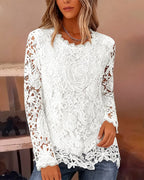 Holly | Basic Long Sleeve Lace Top