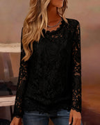 Holly | Basic Long Sleeve Lace Top
