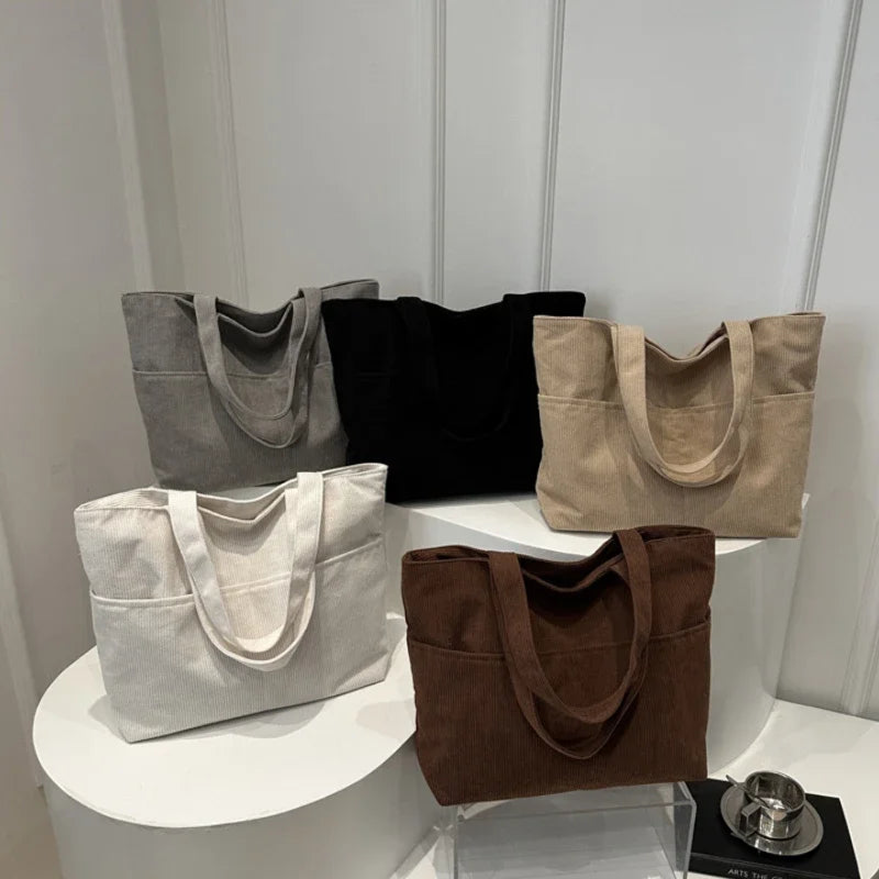 Rosemary Corduroy Everyday Tote