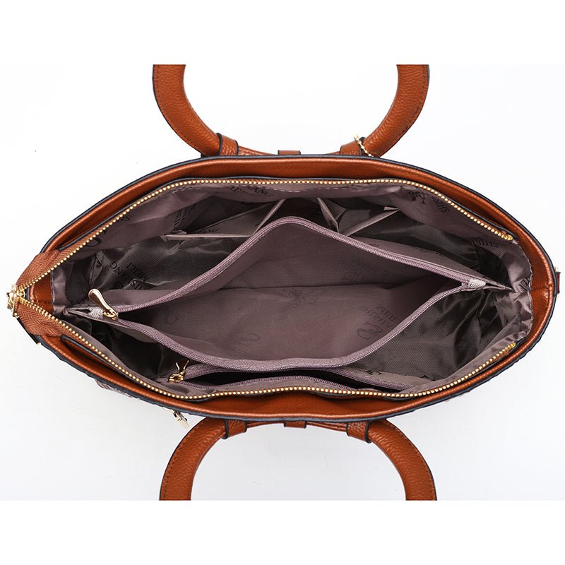 Oriana - Retro Gradient Crocodile Handbag